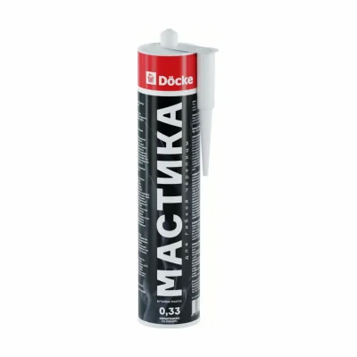 МАСТИКА DOCKE ДЛЯ ГИБКОЙ ЧЕРЕПИЦЫ 0,29л = 0,350кг