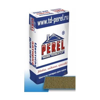 Цветные затирочные смеси Perel RL горчичный