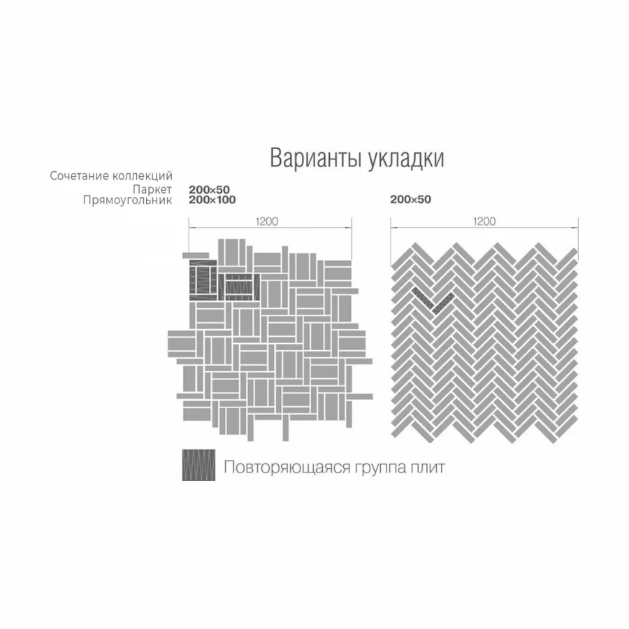 Тротуарная плитка "Паркет"
